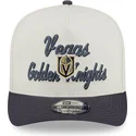 cappellino-curvo-beige-e-grigio-snapback-9fifty-a-frame-chainstitch-di-vegas-golden-knights-nhl-di-new-era