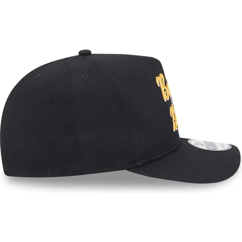 petten-gebogen-zwart-snapback-9fifty-a-frame-chainstitch-van-boston-bruins-nhl-van-new-era