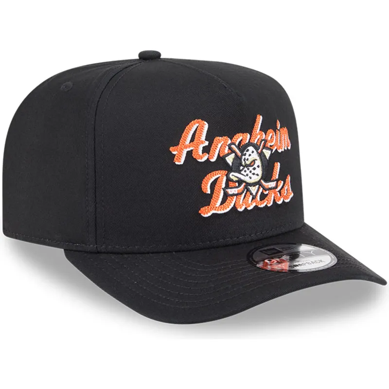 czarna-czapka-z-zakrzywionym-daszkiem-snapback-9fifty-a-frame-chainstitch-anaheim-ducks-nhl-new-era