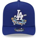 petten-gebogen-blauw-snapback-9fifty-a-frame-cartoon-van-los-angeles-dodgers-mlb-van-new-era