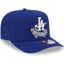 petten-gebogen-blauw-snapback-9fifty-a-frame-cartoon-van-los-angeles-dodgers-mlb-van-new-era