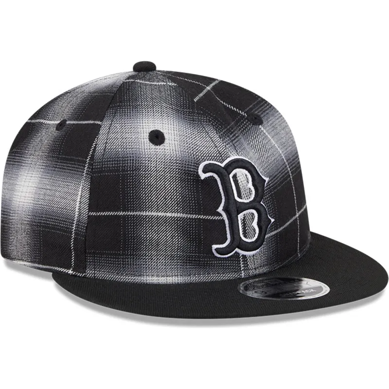 petten-plat-zwart-snapback-9fifty-retro-crown-plaid-van-boston-red-sox-mlb-van-new-era petten-plat-zwart-snapback-9fifty-retro-crown-plaid-van-boston-red-sox-mlb-van-new-era