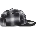 new-era-flat-brim-9fifty-retro-crown-plaid-boston-red-sox-mlb-black-snapback-cap