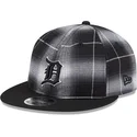 svart-platt-snapback-keps-9fifty-retro-crown-plaid-fran-detroit-tigers-mlb-av-new-era