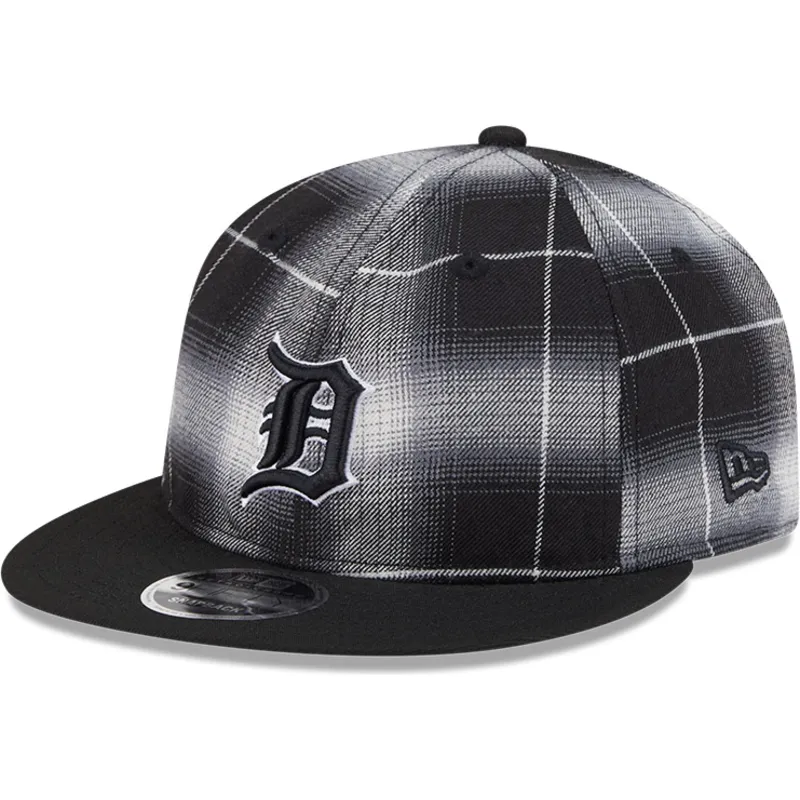 sort-flad-snapback-9fifty-retro-crown-plaid-kasket-fra-detroit-tigers-mlb-fra-new-era