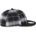 cappello-piatto-nero-snapback-9fifty-retro-crown-plaid-dei-detroit-tigers-mlb-di-new-era