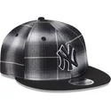 sort-flad-snapback-9fifty-retro-crown-plaid-kasket-fra-new-york-yankees-mlb-fra-new-era