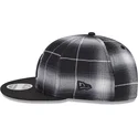 cappellino-piatto-nero-snapback-9fifty-retro-crown-plaid-dei-new-york-yankees-mlb-di-new-era