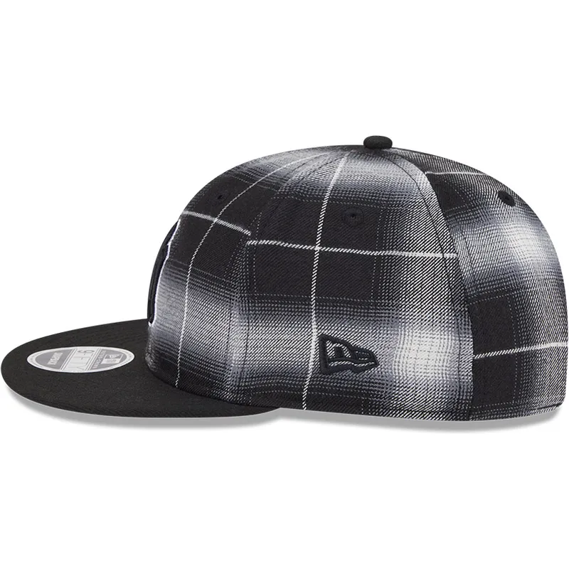 petten-plat-zwart-snapback-9fifty-retro-crown-plaid-van-new-york-yankees-mlb-van-new-era