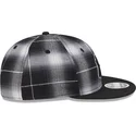 svart-platt-snapback-keps-9fifty-retro-crown-plaid-fran-new-york-yankees-mlb-av-new-era