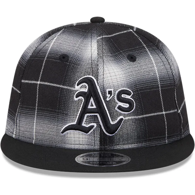 czarna-plaska-czapka-snapback-9fifty-retro-crown-plaid-oakland-athletics-mlb-new-era