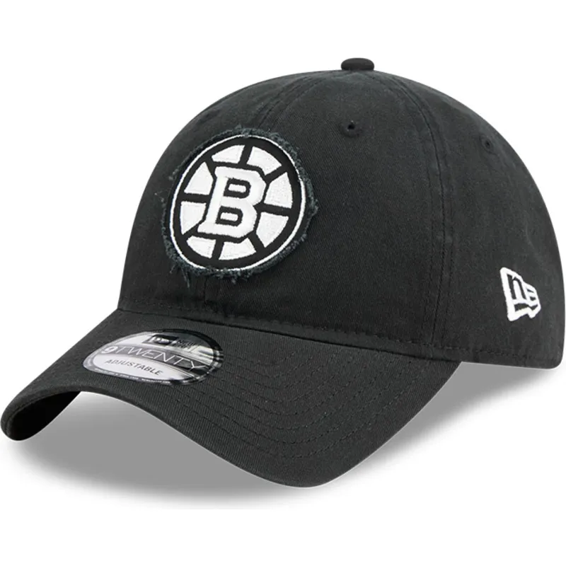 petten-gebogen-zwart-verstelbare-band-9twenty-stamp-van-boston-bruins-nhl-van-new-era