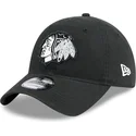 petten-gebogen-zwart-verstelbare-band-9twenty-stamp-van-chicago-blackhawks-nhl-van-new-era