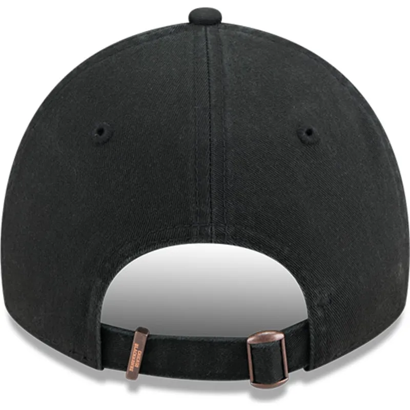 sort-justerbar-9twenty-stamp-kasket-med-buet-skygge-fra-chicago-blackhawks-nhl-fra-new-era