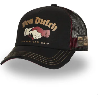 Petten gebogen zwart snapback CREW29 van Von Dutch