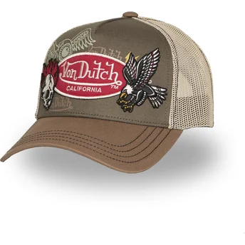 Gorra trucker marrón PATCHES12 de Von Dutch