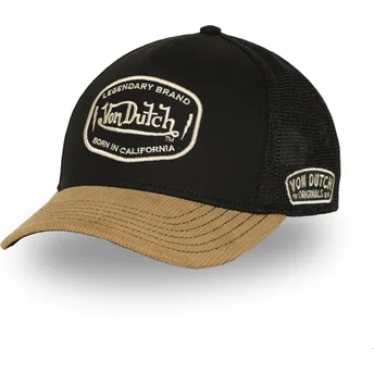 Petten gebogen zwart snapback SEM02 van Von Dutch