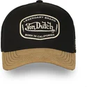 cappellino-trucker-nero-e-marrone-sem02-di-von-dutch