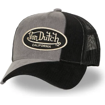 Gorra trucker negra y gris CUT03 de Von Dutch