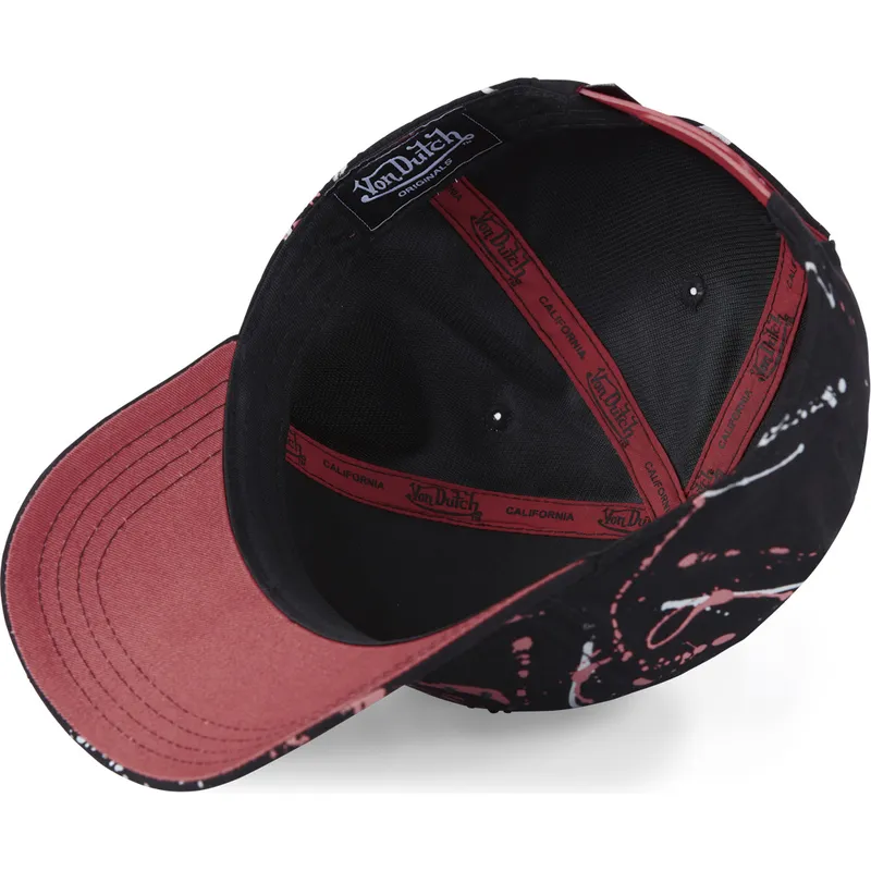 svart-och-rosa-bojd-keps-snapback-imag-p-fran-von-dutch
