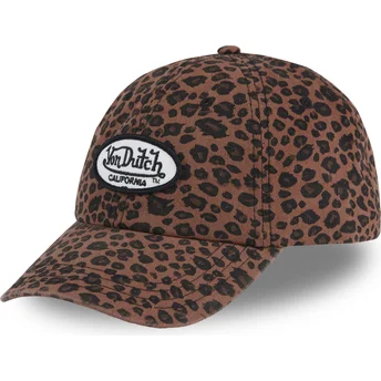 Petten gebogen luipaard verstelbare band LEO BR van Von Dutch
