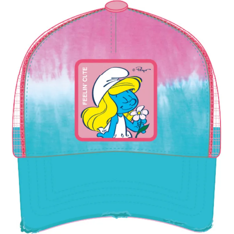 blaue-und-rosa-pitufina-trucker-kappe-smu-ett2-die-schlumpfe-von-capslab