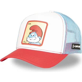 Petten gebogen meerkleurig snapback SMU PAPA Grote Smurf De Smurfen van Capslab