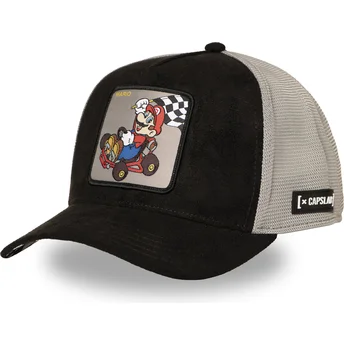 Gorra trucker sort og grå Mario Kart SMK3 CHE Super Mario Bros. fra Capslab