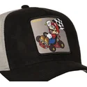 capslab-super-mario-bros-smk3-che-sort-og-gra-trucker-kasket-mario-kart