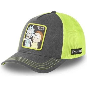 Gorra trucker gris y amarilla Rick y Morty REM6 LOO de Capslab