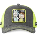 gra-og-gul-trucker-kasket-rick-og-morty-rem6-loo-fra-capslab