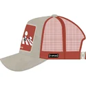 gorra-trucker-gris-y-roja-pea5-pea-peanuts-de-capslab