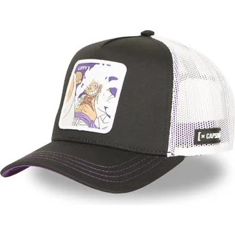 Trucker Cap schwarz und weiß Monkey D. Luffy OP6 GEA One Piece von Capslab