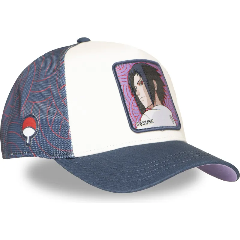 petten-gebogen-wit-snapback-sasuke-uchiha-naruto-van-capslab
