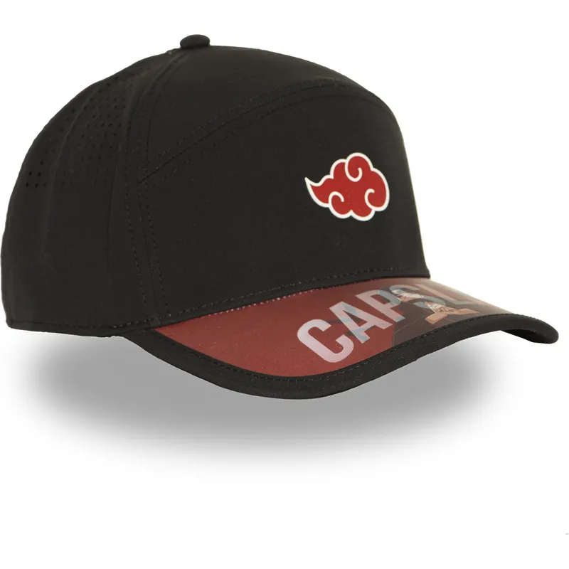 petten-gebogen-zwart-verstelbaar-ns5-aka-akatsuki-naruto-van-capslab