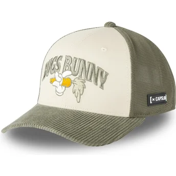 Czapka trucker beżowa i zielona Bugs Bunny LOO12 HAN Looney Tunes od Capslab