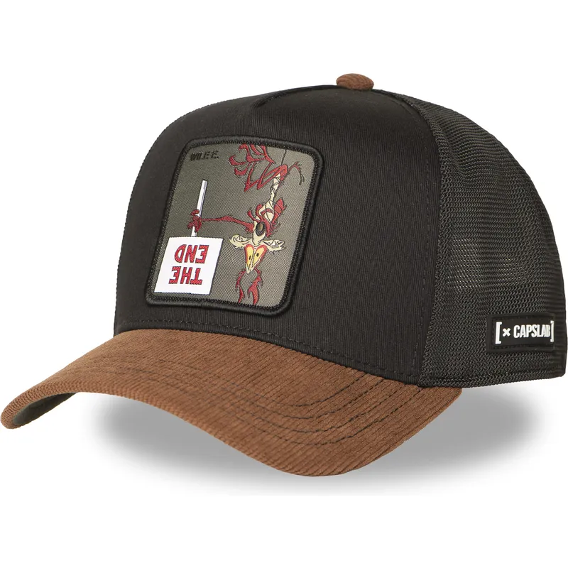 petten-gebogen-zwart-snapback-loo12-wi2-coyote-looney-tunes-van-capslab