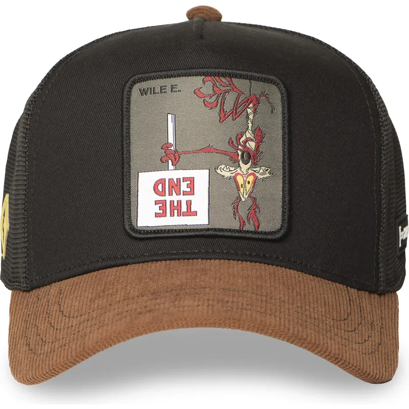 petten-gebogen-zwart-snapback-loo12-wi2-coyote-looney-tunes-van-capslab