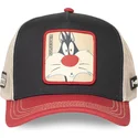 cappellino-trucker-multicolore-silvestro-loo12-syl-looney-tunes-di-capslab
