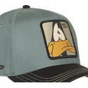 capslab-curved-brim-daffy-duck-loo12-daf2-looney-tunes-green-and-black-snapback-cap
