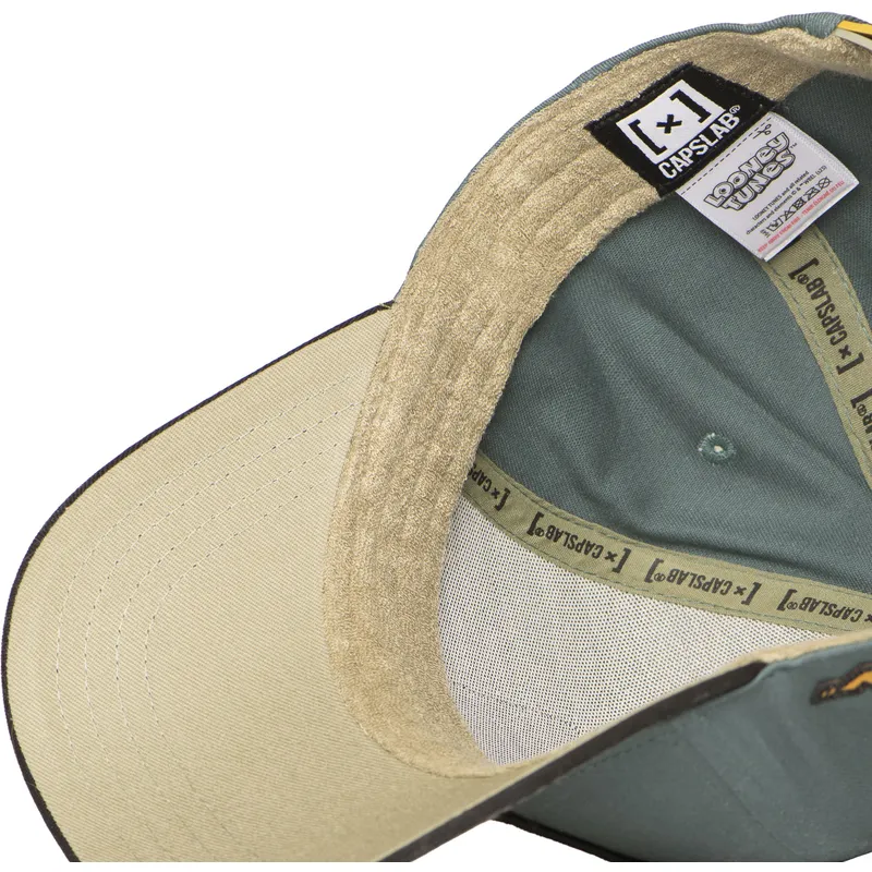 cappellino-curvo-verde-e-nero-snapback-daffy-duck-loo12-daf2-looney-tunes-di-capslab