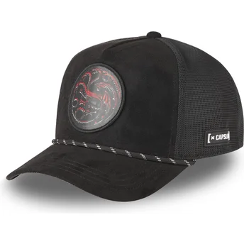 Petten gebogen zwart snapback HOD SYM Huis Targaryen Game of Thrones van Capslab