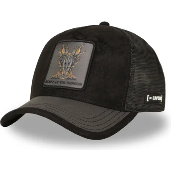 Capslab House Of The Dragon HOD DRA Game of Thrones Black Trucker Hat