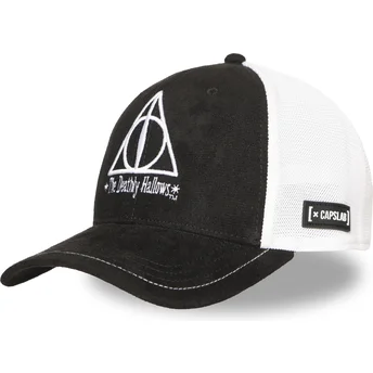 Gorra trucker negra y blanca Las Reliquias de la Muerte HP3 DEA Harry Potter de Capslab