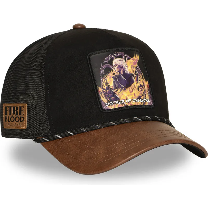 trucker-kasket-sort-og-brun-daenerys-targaryen-got-mot-game-of-thrones-fra-capslab