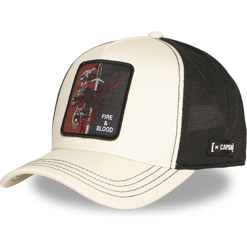 petten-gebogen-beige-snapback-fire-and-blood-got-tar-huis-targaryen-game-of-thrones-van-capslab