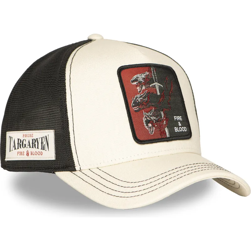 petten-gebogen-beige-snapback-fire-and-blood-got-tar-huis-targaryen-game-of-thrones-van-capslab