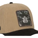 capslab-dragon-ball-son-goku-dbs7-snapback-kappe-braun-und-schwarz-uni