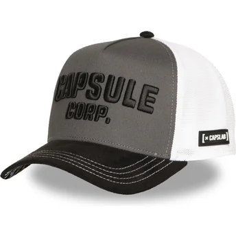 Sort og hvid Capsule Corporation DBZ10 CAP Dragon Ball truckerkasket fra Capslab