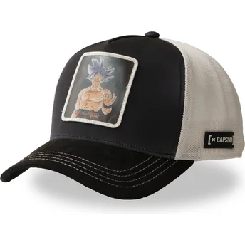 Gorra trucker negra y blanca Son Goku Ultra Instinct DBS7 UIC Dragon Ball de Capslab